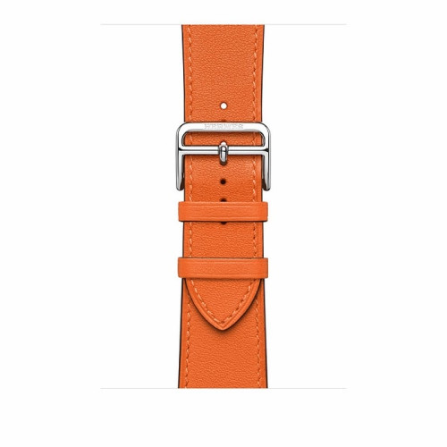 Apple Watch Hermès S6 44mm (Cellular) Silver Stainless Steel Case / Orange Attelage Single Tour в рассрочку без первоначального взноса и переплат