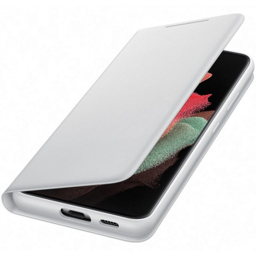 Чехол-книга Samsung Galaxy S21 Ultra LED View Cover Light Grey в рассрочку без первоначального взноса и переплат