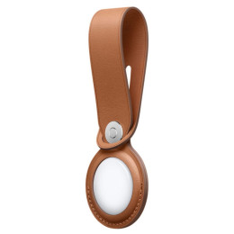 Кожаный брелок-подвеска AirTag Saddle Brown