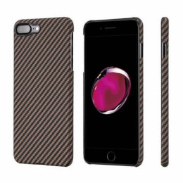 Чехол iPhone 7/8 Plus Pitaka MagEZ Case Розовое Золото (в полоску)/Кевлар (арамид)
