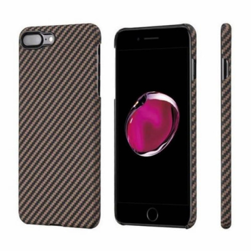 Чехол iPhone 7/8 Plus Pitaka MagEZ Case Розовое Золото (в полоску)/Кевлар (арамид) в рассрочку без первоначального взноса и переплат