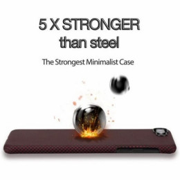Чехол iPhone 7/8 Plus Pitaka MagEZ Case Черно-Красный(шахматное плетение)/Кевлар (арамид)