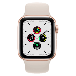 Apple Watch SE 40mm Gold Aluminum Case /Starlight Sport Band