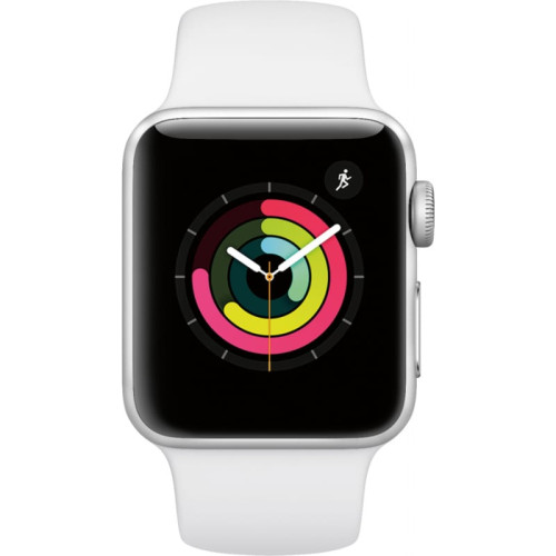 Apple Watch S3 38mm Silver Aluminum with White Sport Band в рассрочку без первоначального взноса и переплат