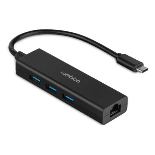 Адаптер Rombica Type-C Port 4-USB-A Black в рассрочку без первоначального взноса и переплат