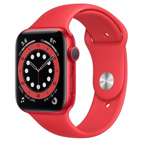 Apple Watch S6 44mm Red Aluminum Case / Red Sport Band в рассрочку без первоначального взноса и переплат