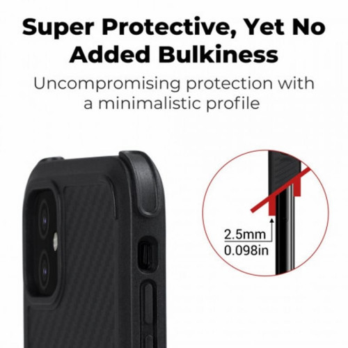 Чехол iPhone 11 Pitaka MagEZ Case (Противоударный) Черно-Серый/Кевлар (арамид) в рассрочку без первоначального взноса и переплат