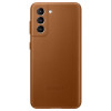 Чехол-накладка Samsung Galaxy S21 Leather Cover Brown в рассрочку