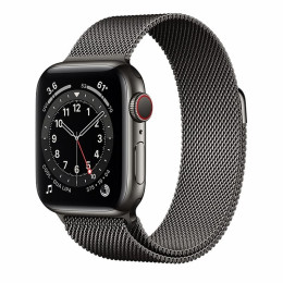 Apple Watch S6 40mm (Cellular) Graphite Stainless Steel Case / Graphite Milanese Loop