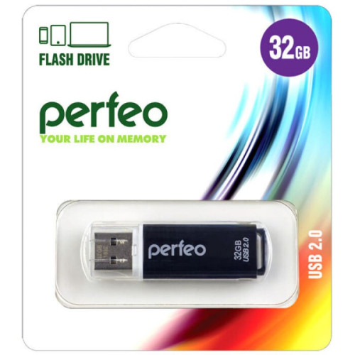 USB Накопитель Perfeo C13 32GB Black в рассрочку без первоначального взноса и переплат