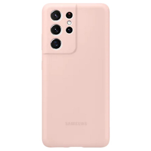 Чехол-накладка Samsung Galaxy S21 Ultra Silicone Cover Pink в рассрочку без первоначального взноса и переплат