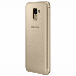 Чехол Samsung Galaxy J6 Wallet Cover Gold