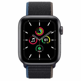 Apple Watch SE 44mm (Cellular) Space Gray Aluminum Case / Charcoal Sport Loop