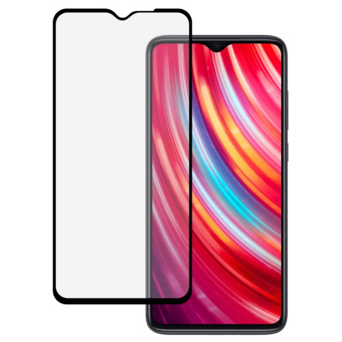 Защитное стекло 3D для Xiaomi Redmi Note 8 Pro Черное в рассрочку без первоначального взноса и переплат