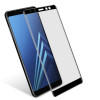 Защитное стекло 3D для Samsung Galaxy A8 Черное в рассрочку