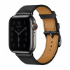 Apple Watch Hermès S6 40mm (Cellular) Space Black Stainless Steel Case / Noir Single Tour в рассрочку