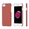 Чехол iPhone 7/8/SE(2020) Pitaka MagEZ Case Красно-Оранжевый (в полоску)/Кевлар (арамид) в рассрочку