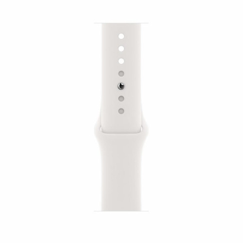 Apple Watch SE 44mm Silver Aluminum Case / White Sport Band в рассрочку без первоначального взноса и переплат