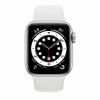 Apple Watch S6 40mm (Cellular) Silver Aluminum Case / White Sport Band в рассрочку без первоначального взноса и переплат