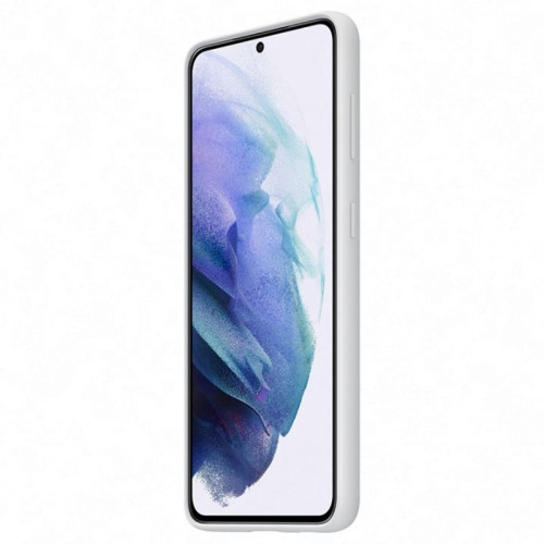 Чехол-накладка Samsung Galaxy S21 Silicone Cover Light Grey в рассрочку без первоначального взноса и переплат