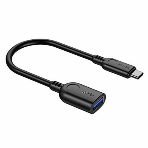 Переходник USB - Type-C / Rock RCB0603 Black в рассрочку без первоначального взноса и переплат