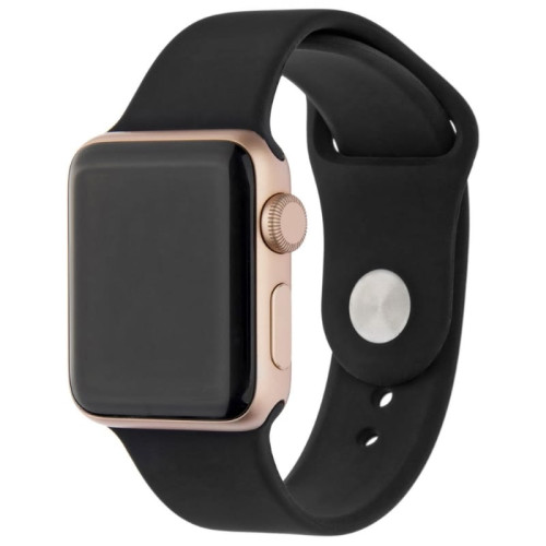 Ремешок для Apple Watch 38/40mm Sport Black в рассрочку без первоначального взноса и переплат
