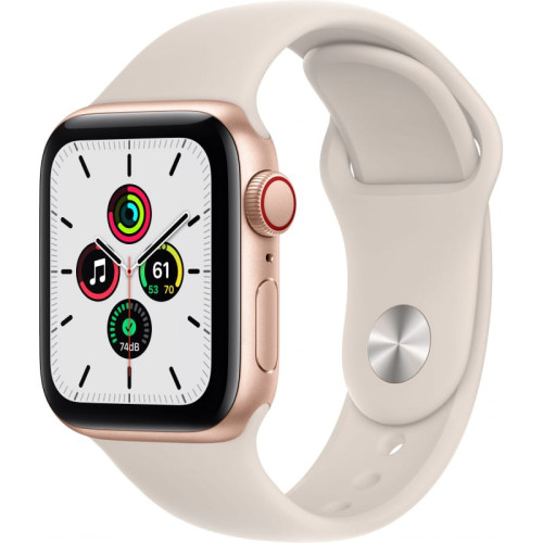 Apple Watch SE 40mm (Cellular) Gold Aluminum Case / Pink Sand Sport Band в рассрочку без первоначального взноса и переплат
