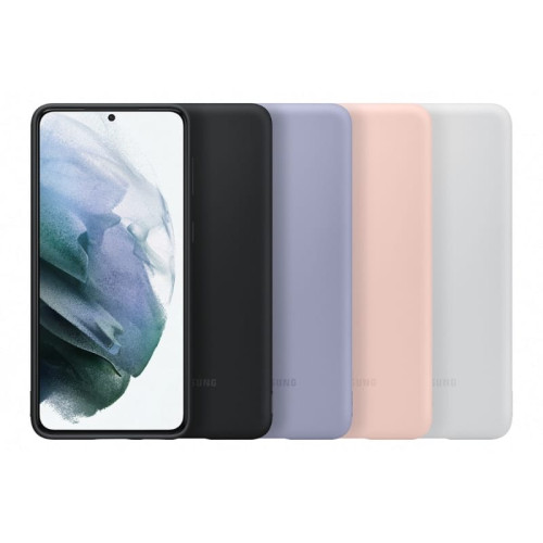 Чехол-накладка Samsung Galaxy S21 Plus Silicone Cover Black в рассрочку без первоначального взноса и переплат