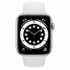 Apple Watch S6 44mm Silver Aluminum Case / White Sport Band в рассрочку без первоначального взноса и переплат
