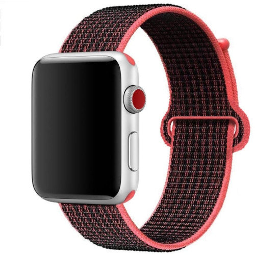 Ремешок для Apple Watch 38/40mm Loop Red Black в рассрочку без первоначального взноса и переплат