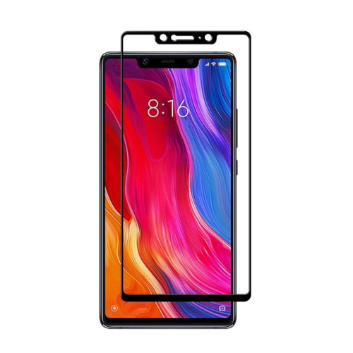 Защитное стекло 3D для Xiaomi Mi 8 SE Черное в рассрочку без первоначального взноса и переплат