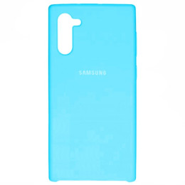 Чехол Samsung Note 10 Silicone Cover Light Blue