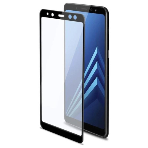 Защитное стекло 3D для Samsung Galaxy A8 Plus Черное в рассрочку без первоначального взноса и переплат