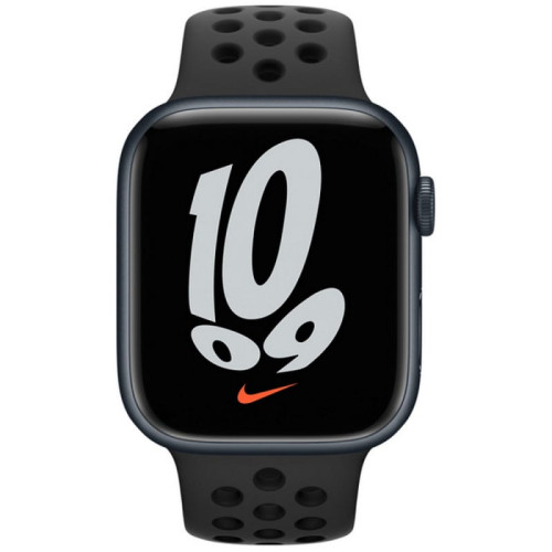 Apple Watch S7 NIKE 45mm Midnight Aluminum Case / Anthracite/Black Nike Sport Band в рассрочку без первоначального взноса и переплат