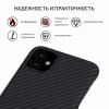 Чехол iPhone 11 Pitaka Черно-Серый/Кевлар (арамид) в рассрочку без первоначального взноса и переплат