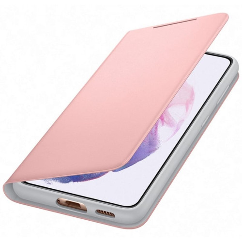 Чехол-книга Samsung Galaxy S21 LED View Cover Pink в рассрочку без первоначального взноса и переплат