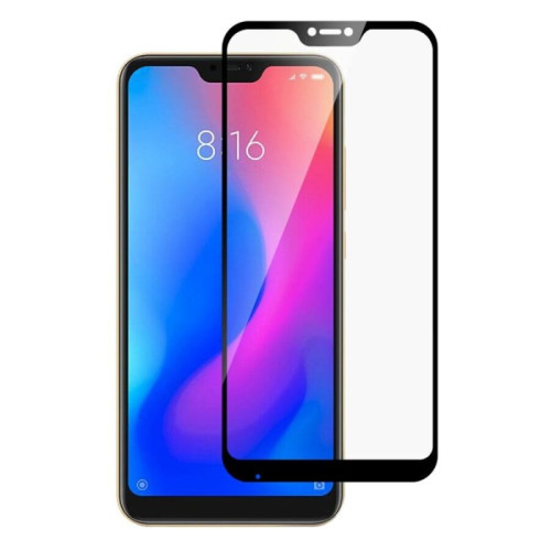 Защитное стекло 3D для Xiaomi Mi A2 Lite Черное в рассрочку без первоначального взноса и переплат