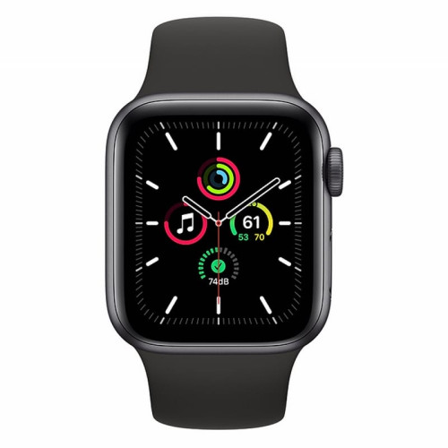 Apple Watch SE 40mm Space Gray Aluminum Case / Black Sport Band в рассрочку без первоначального взноса и переплат