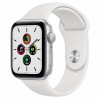 Apple Watch SE 44mm Silver Aluminum Case / White Sport Band в рассрочку