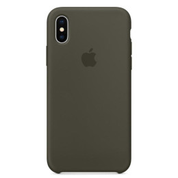Чехол iPhone XS Max Silicone Case Dark Olive