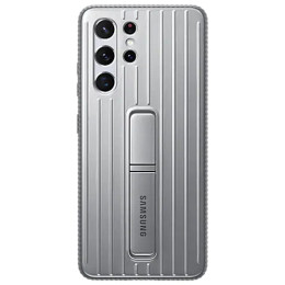 Чехол-накладка Samsung Galaxy S21 Ultra Protective Standing Cover Silver