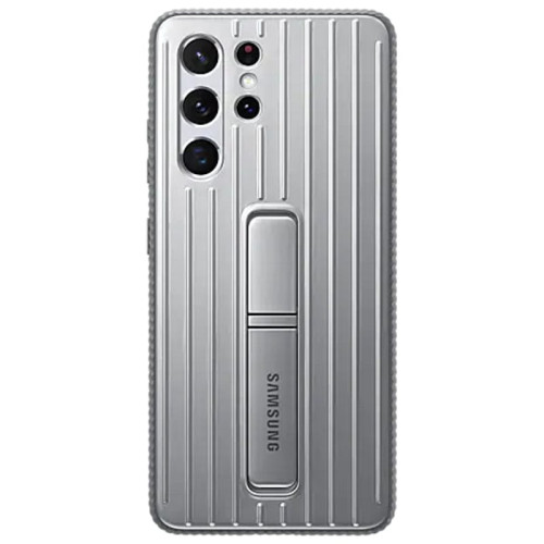 Чехол-накладка Samsung Galaxy S21 Ultra Protective Standing Cover Silver в рассрочку без первоначального взноса и переплат