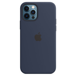 Чехол iPhone 12/12 Pro Silicone Case MagSafe Deep Navy