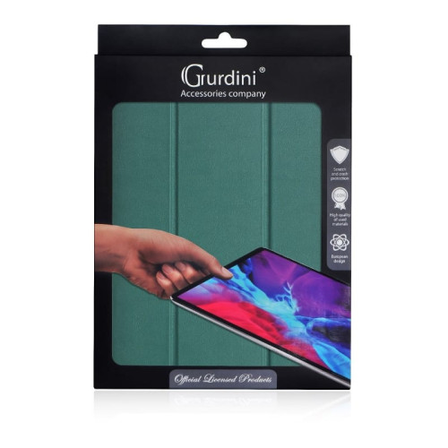 Чехол iPad Pro 12.9 (2020) Gurdini Leather Pen Slot Dark Green в рассрочку без первоначального взноса и переплат