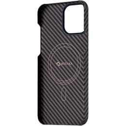 Чехол iPhone 13 Pro Max Pitaka Magez Case Black Brown