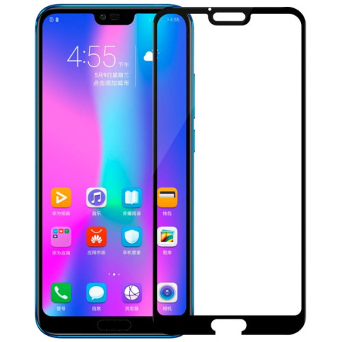 Защитное стекло 3D для Honor 10 Черное в рассрочку без первоначального взноса и переплат
