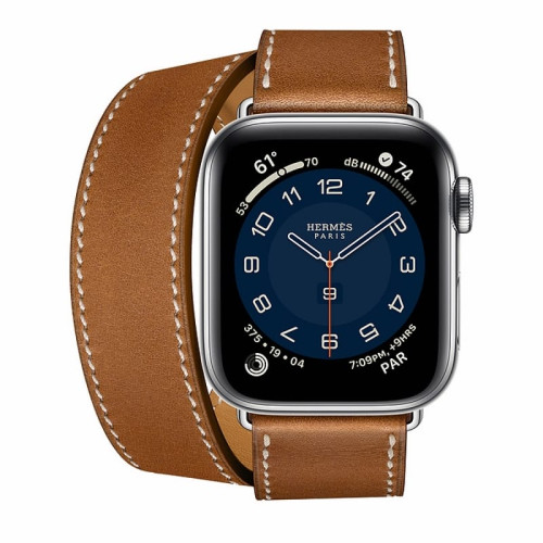 Apple Watch Hermès S6 40mm (Cellular) Silver Stainless Steel Case / Fauve Double Tour в рассрочку без первоначального взноса и переплат