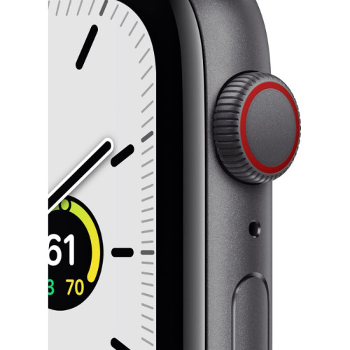 Apple Watch SE 44mm (Cellular) Space Gray Aluminum Case / Black Sport Band в рассрочку без первоначального взноса и переплат