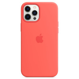 Чехол iPhone 12 Pro Max Silicone Case MagSafe Pink Citrus