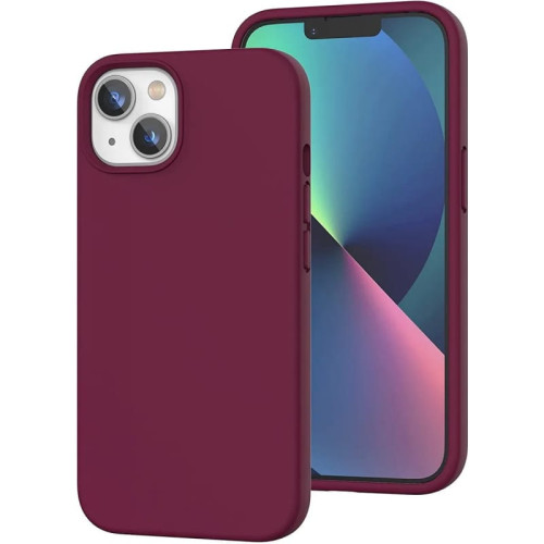Чехол iPhone 13 Silicone Case No Logo Bordo в рассрочку без первоначального взноса и переплат